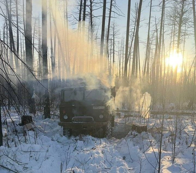 Там выглядел лагерь мужчин в тайге | Источник: КГКУ «Спасатель» / Telegram