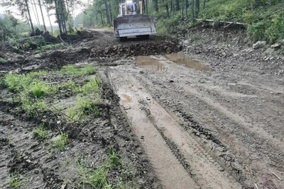Дорогу к селу Кактолга восстанавливают в Забайкалье