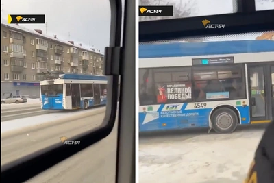 В Новосибирске наказали водителя троллейбуса