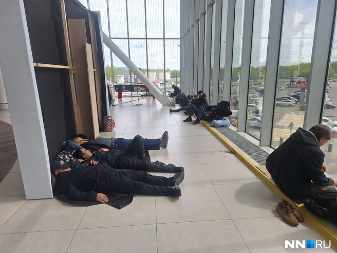 Коллапс в нижегородском аэропорту | Источник: Валерия Коростелева / NN.RU