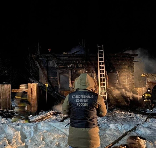 В одной из деревень Увинского района произошел крупный пожар в частном доме | Источник: пресс-служба СУ СК РФ по Удмуртии