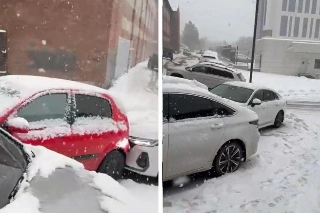 Место ДТП сняли на видео очевидцы  | Источник: телеграм-канал «АСТ-54 Black» 