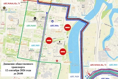 В Пензе 12 сентября изменят маршруты транспорта