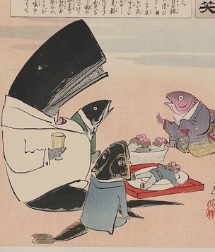12 японских карикатур на русских времен Русско-японской войны