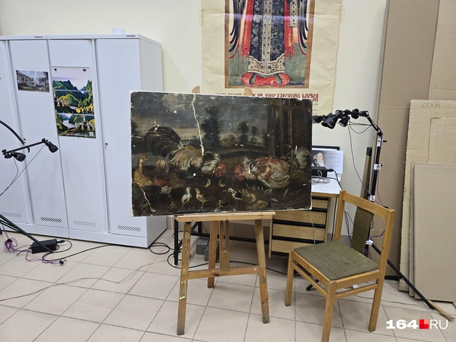 «Бой петухов» XVIII века | Источник: Семен Коротов-Майбах / 164.RU