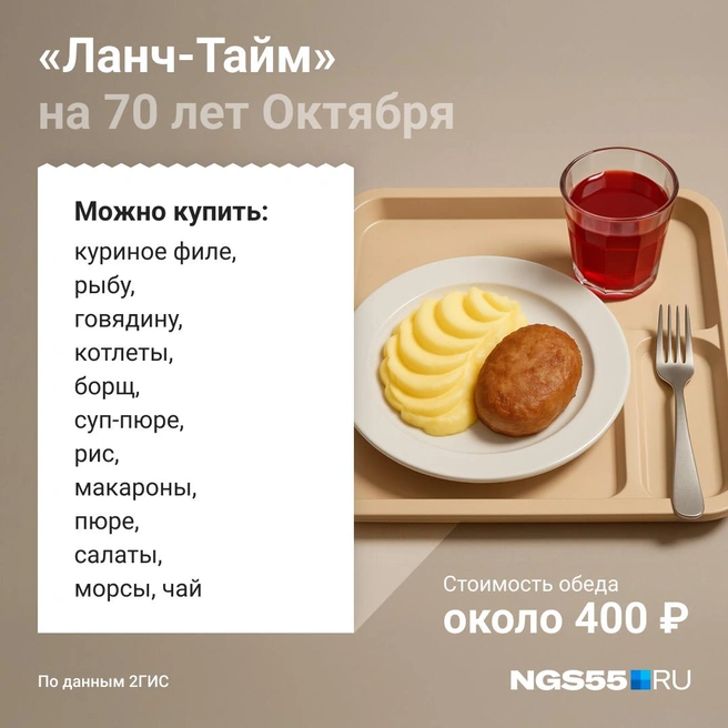 Из всех представленных ниже столовых у этой больше всего филиалов | Источник: Юрий Скулыбердин / Городские медиа 