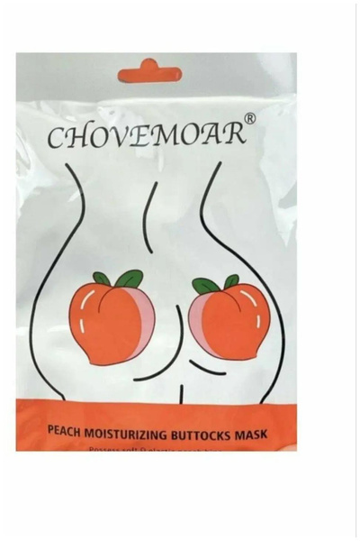 Увлажняющая ткневая антицеллюлитная корейская маска для ягодиц и зоны бикини 100% хлопок с персиком CHOVEMOAR 1 шт