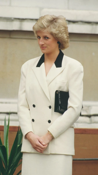 Принцесса Диана в лондонской Национальной галерее, март 1988