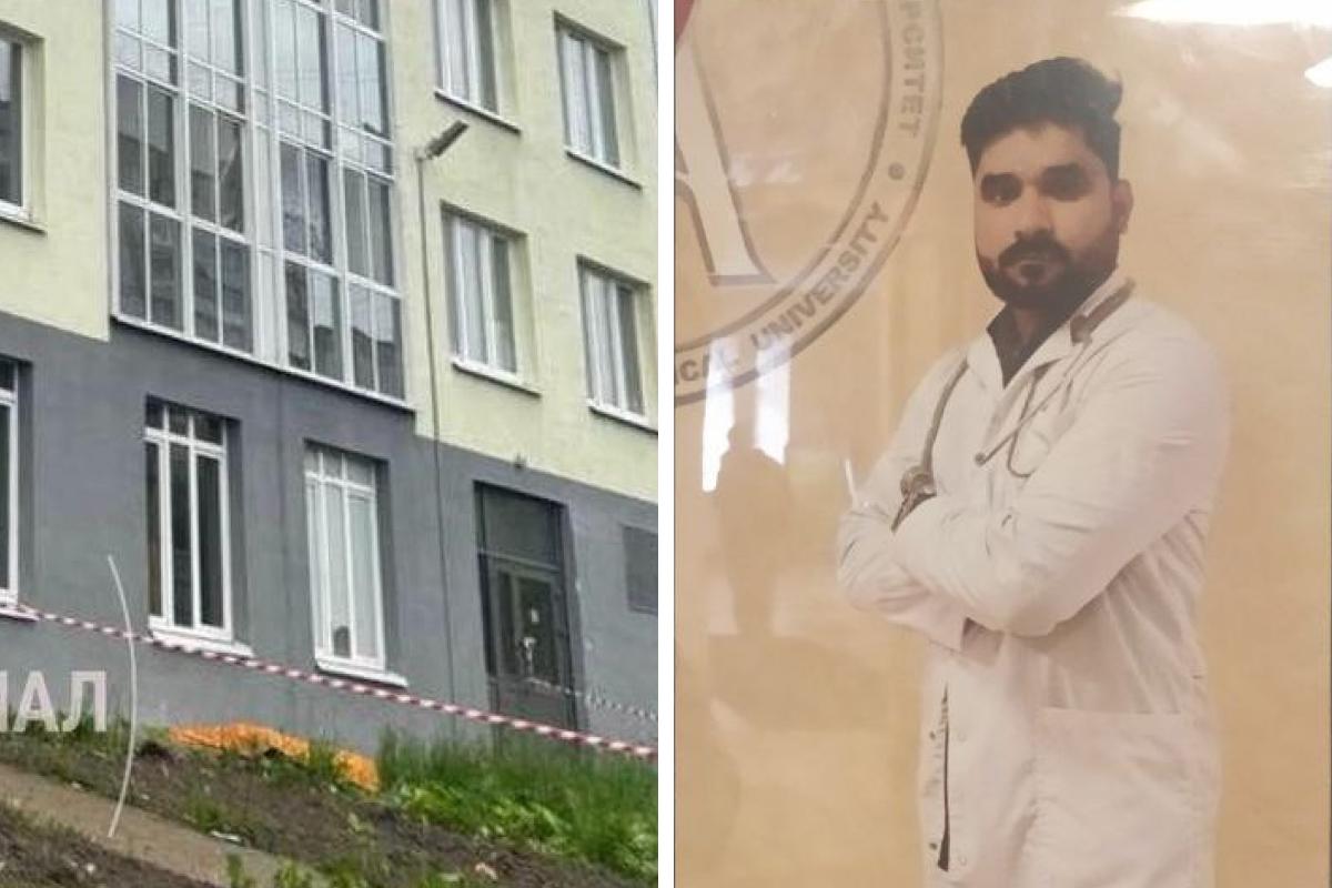 В медицинском вузе Архангельска повесили фотографию погибшего студента из Индии
