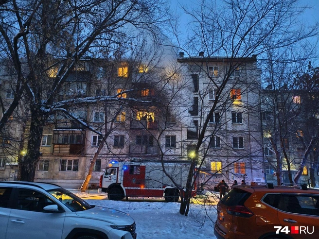 Жители успели надышаться дымом | Источник: читатель 74.RU