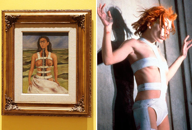 Образ Лилу из «Пятого элемента» вдохновлен одним из автопортретов Фриды Кало