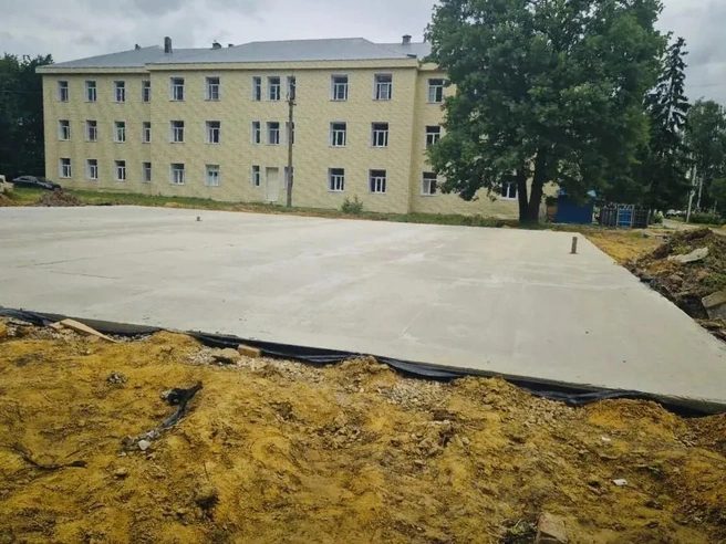 В поселке Ленинский под Тулой строят новую женскую консультацию площадью 500 квадратов | Источник: Дмитрий Миляев / MAX