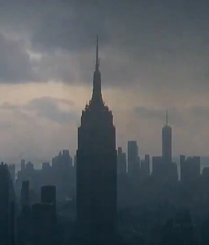 Снежный шквал накрывает Нью-Йорк (видео)