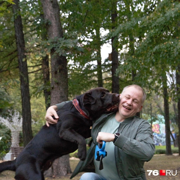 А также любит хозяина Виктора | Источник: Кирилл Поверинов / 76.RU