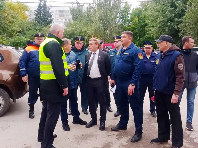 В этот раз тренировкой руководил Денис Боков | Источник: Сайт правительства Рязанской области