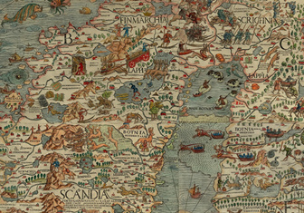 Карта: хюгге XVI века на Carta Marina
