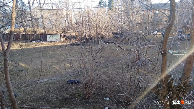 Огромный двор скорее напоминает помойку | Источник: Ольга Округина