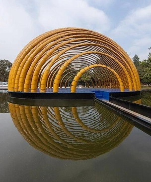 Павильон Ashui в Ханое: полусфера у воды от H&P Architects
