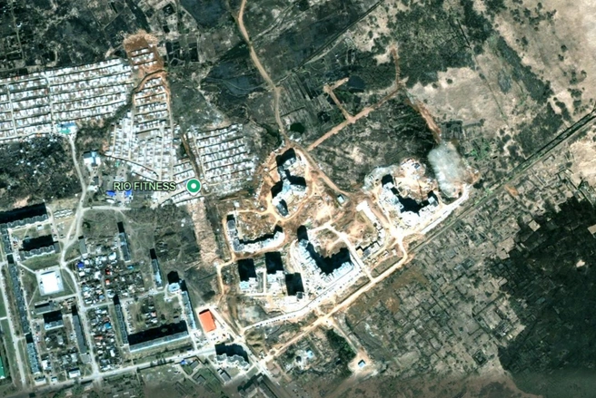 Май 2008-го&nbsp;— стройка идёт полным ходом | Источник: earth.google.com