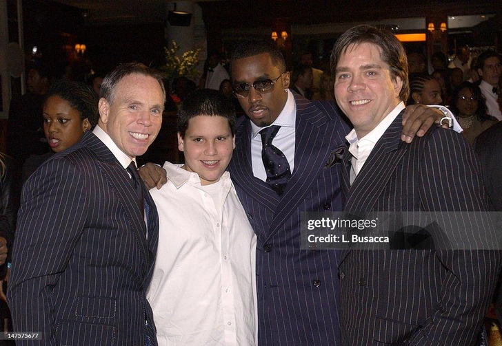 Томми Хилфигер, его сын, P. Diddy и Энди Хилфигер | Источник: Getty Images