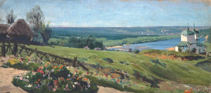 В. Поленов. «Вид на Оку из Старого Бехова». 1891. | Источник: Пресс-служба выставки