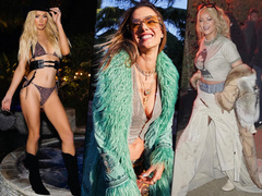 Ковбойкор, прозрачность, бахрома и мех: что носят Клум, Рианна, Бибер, Хилтон и другие звезды на Coachella 2024