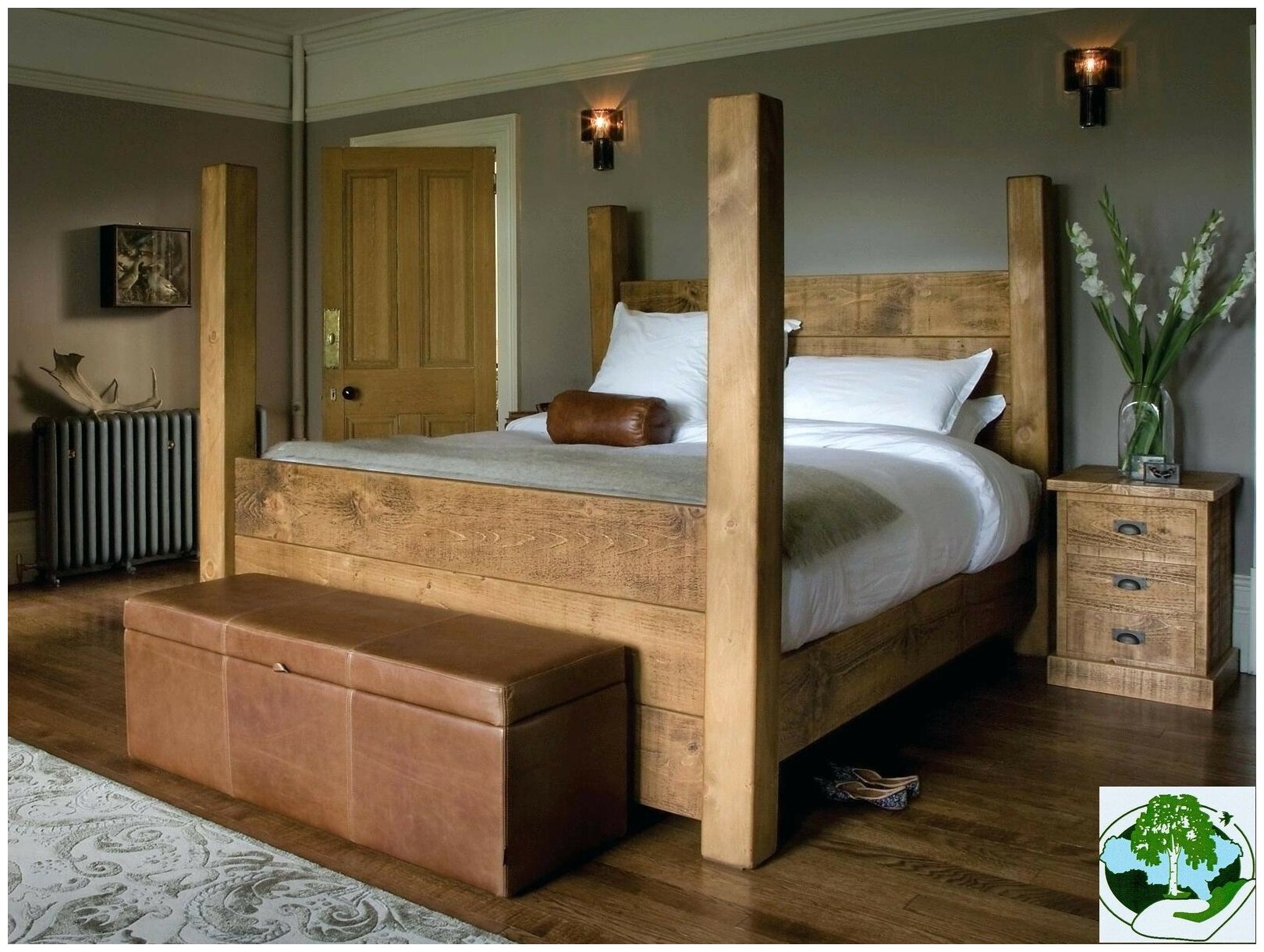 Кровати деревянные двуспальные