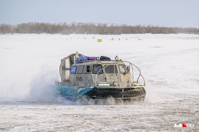 Максимальный вес на переправе — до пяти тонн | Источник: Олег Фёдоров / 14.RU