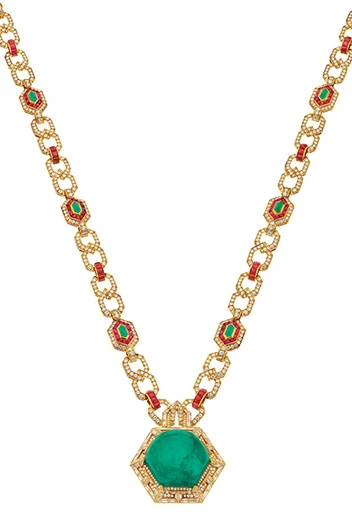Сотуар из золота с изумрудами, рубинами и бриллиантами, 1970 год, Bvlgari