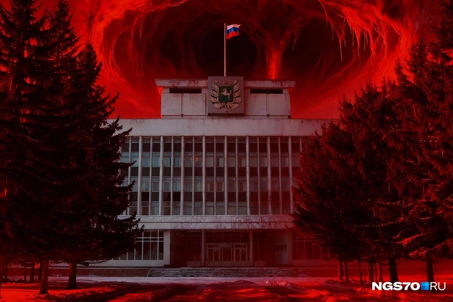 Здание областной администрации выглядит как логово главного злодея Векны | Источник: Юрий Скулыбердин / Городские медиа