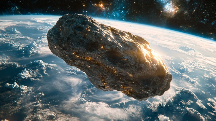 астрофизики рассчитали место падения пугающего астероида | Источник: Midjourney