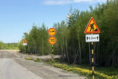 В Забайкалье ремонтируют дорогу к посёлку Аксёново-Зиловский