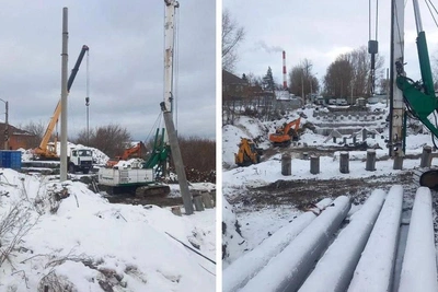 В Новосибирске строят широкий мост на Петухова вместо старого опасного