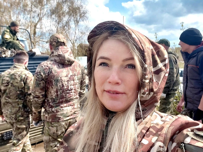Ольга Мухометьярова часто бывает в командировках в зоне СВО | Источник: Ольга Мухометьярова / Vk.com