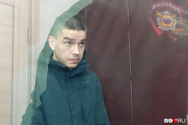 Алексей Потешкин в зале суда на заседании по избранию меры пресечения. Ему назначили несколько месяцев в СИЗО | Источник: Вероника Свизева / 59.RU