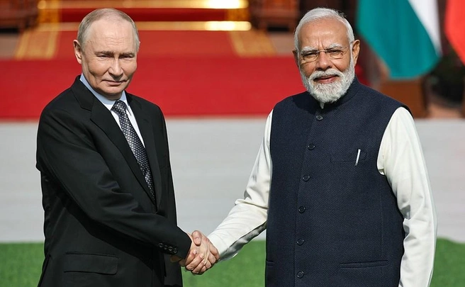 Встреча Владимира Путина и премьер-министра Индии Нарендра Моди состоялась в декабре 2025 года | Источник: kremlin.ru