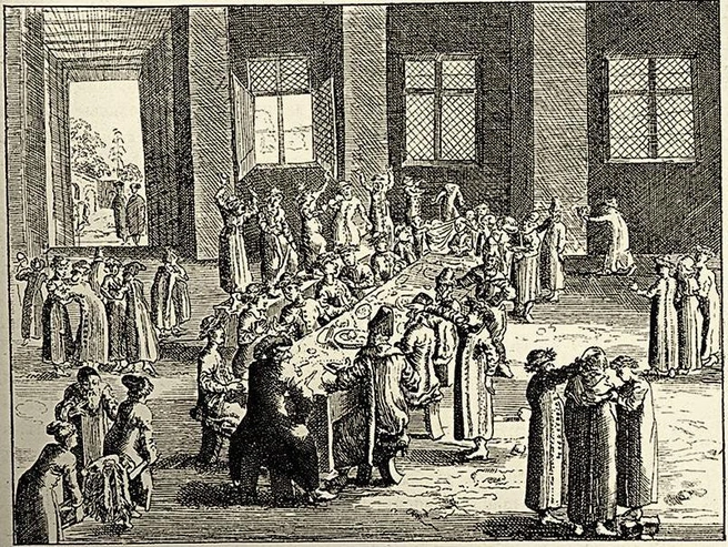 Свадебный пир. Гравюра XVII в. | Источник: Getty Images