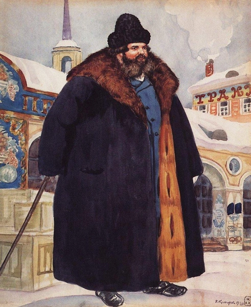 Купец в шубе. Худ. Борис Кустодиев, 1920 | Источник: ARTGEN