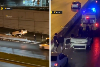 В Новосибирске перевернулся Chery Arrizo 8: видео ДТП