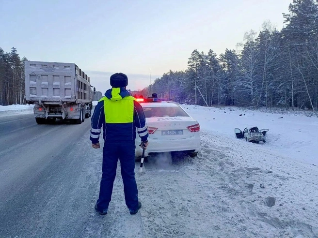 На месте трагедии работают силовики | Источник: Госавтоинспекции по Свердловской области