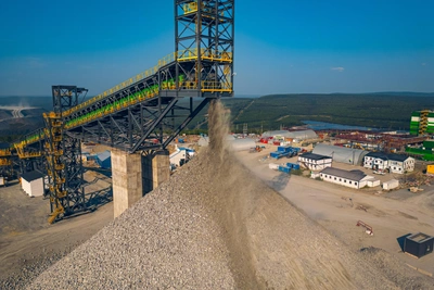 Полюс ввел дробильный комплекс будущей фабрики в Красноярском крае