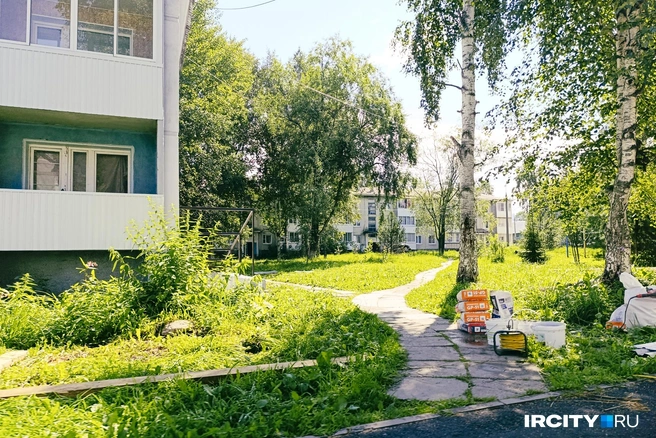 Дворы буквально утопают в зелени | Источник: Даниил Конин / «ИрСити»