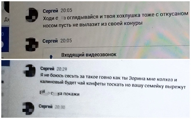 Такие сообщения женщина получала после ДТП с сыном | Источник: предоставлено семьей Зориных