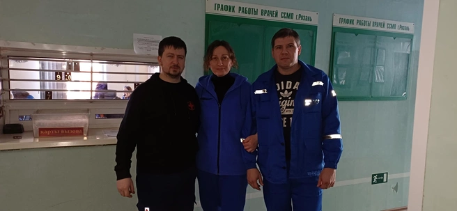 Врачи смогли быстро доставить рязанца в больницу, несмотря на пробки | Источник: Министерство здравоохранения Рязанской области / Вконтакте
