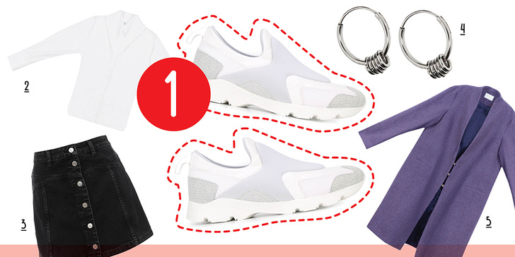 5 способов носить белые кроссовки