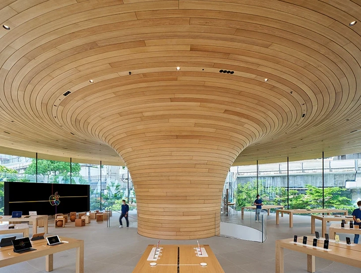 Новый бутик Apple Store в Бангкоке: проект Foster + Partners