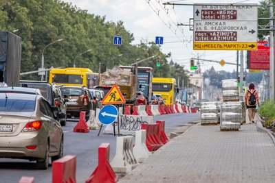 На Павшинском мосту в Туле меняют схему движения