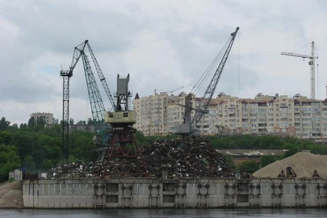 Бывший грузовой порт Волгограда | Источник: архив V1.RU