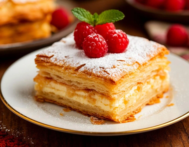 Гости ни кусочка не оставят: кондитер поделилась секретом идеального торта «Наполеон» | Источник: Ксения Воронежцева/YandexART