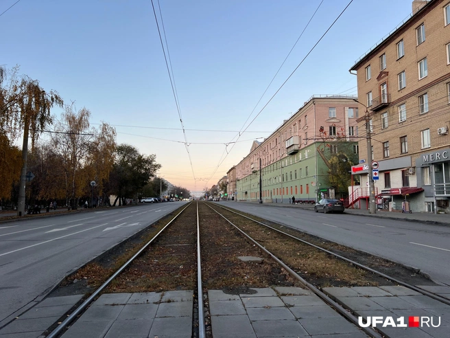 Улица Гагарина в октябре 2025-го | Источник: Андрей Бирюков / UFA1.RU